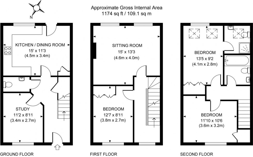 Floorplan for Updown Hill, Haywards Heath, RH16