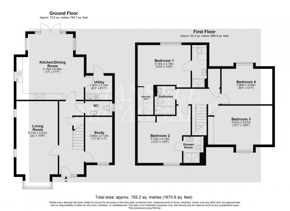 Floorplan for Furze Lane, East Grinstead, RH19