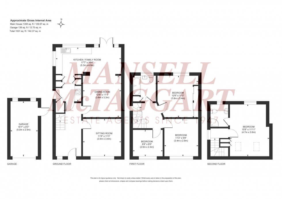 Floorplan for Priory Road, Burgess Hill, RH15