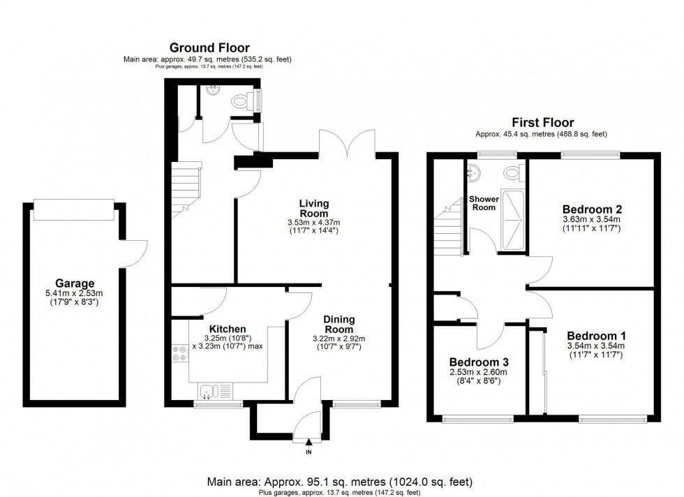 Floorplan for Ditchling Hill, Crawley, RH11