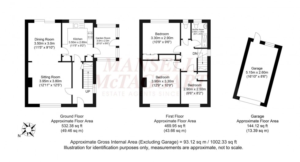Floorplan for Weald Close, Horsham, RH13