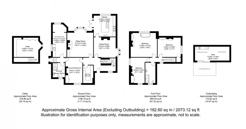 Floorplan for Old Brighton Road, Lewes, BN7