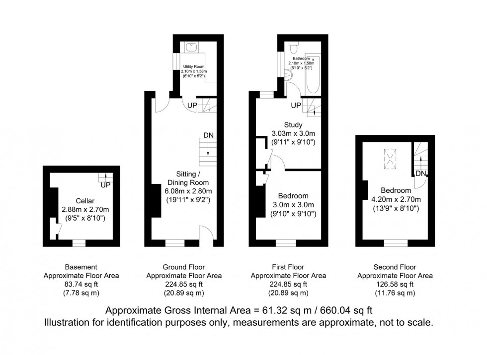 Floorplan for Sun Street, Lewes, BN7