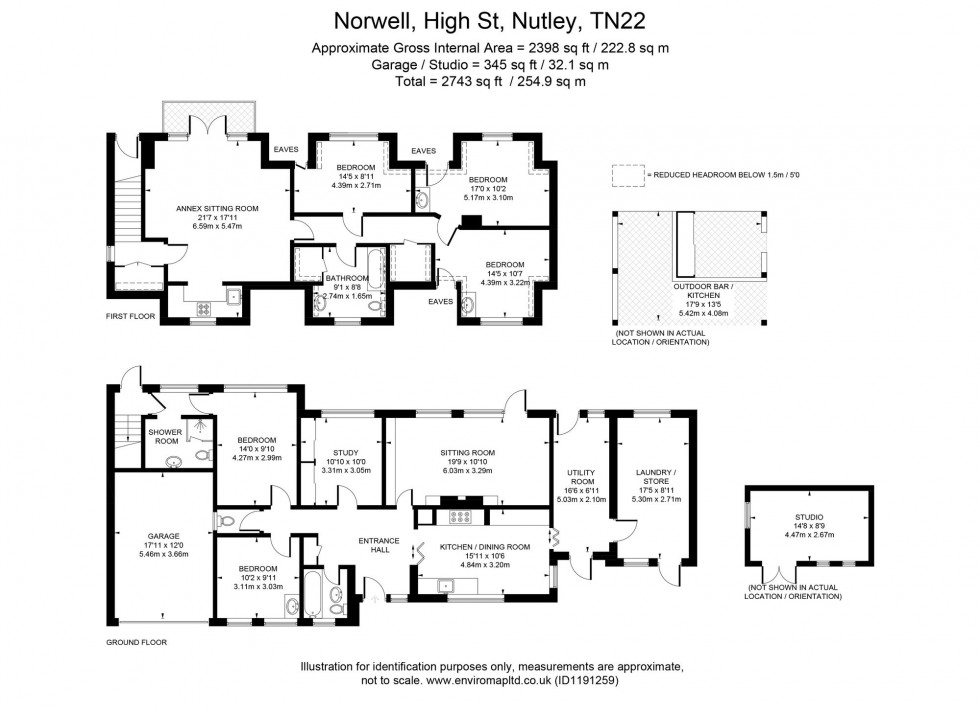 Floorplan for High Street, Nutley, TN22