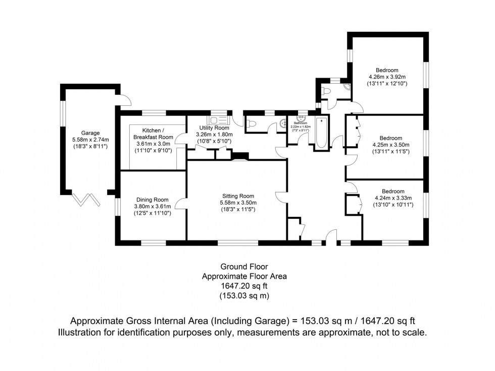 Floorplan for Gote Lane, Ringmer, BN8