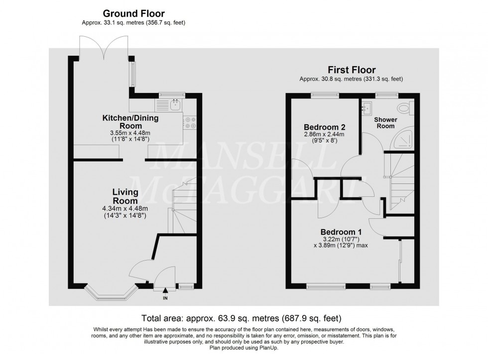 Floorplan for Wheeler Road, Maidenbower, RH10