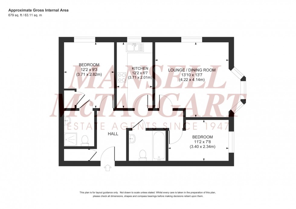 Floorplan for London Road, Royal George Court, RH15