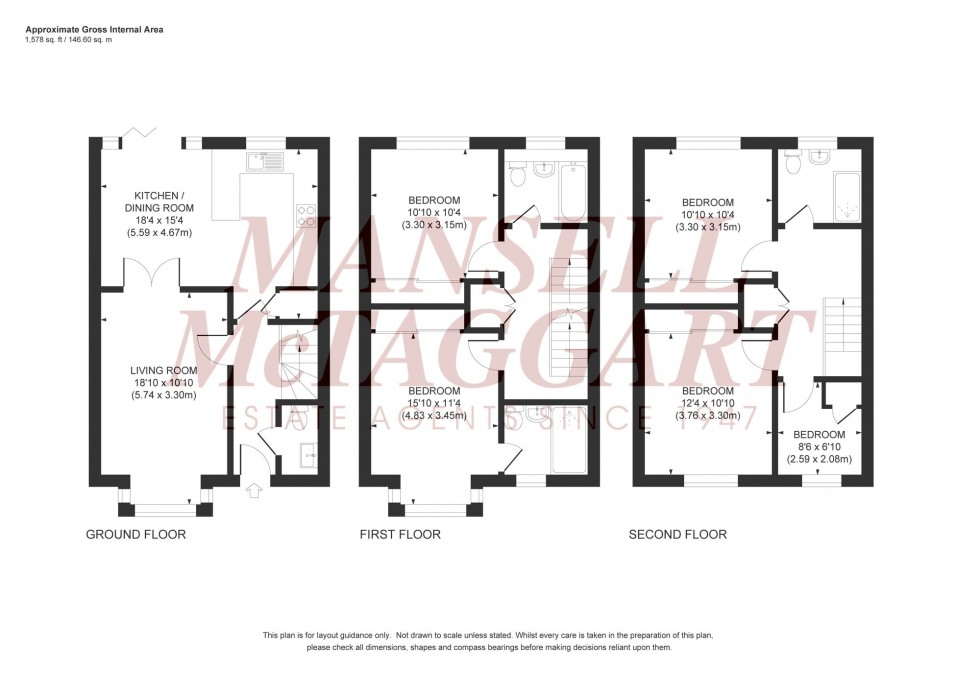 Floorplan for Wyvern Way, Burgess Hill, RH15
