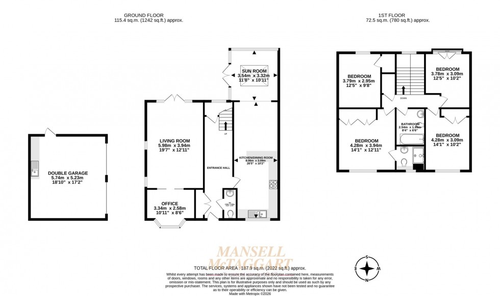 Floorplan for Mulberry Gate, Felbridge, RH19