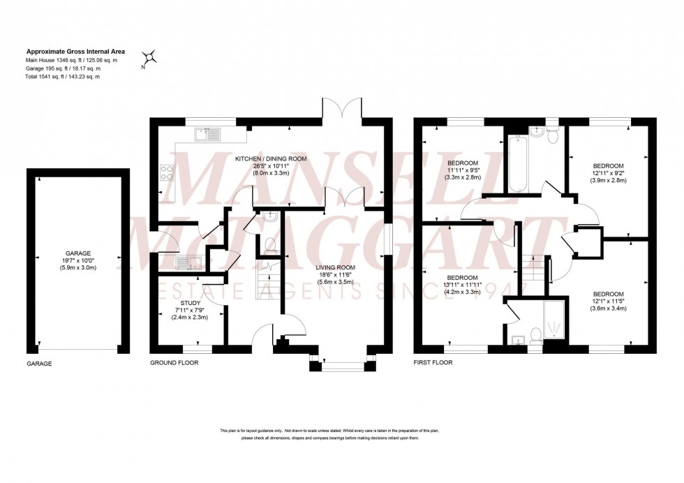 Floorplan for Goldcrest Drive, Sayers Common, BN6