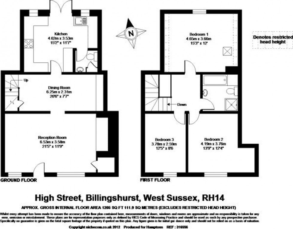 Floorplan for High Street, Billingshurst, RH14