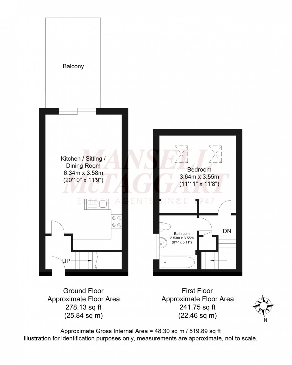 Floorplan for North Street, Horsham, RH13