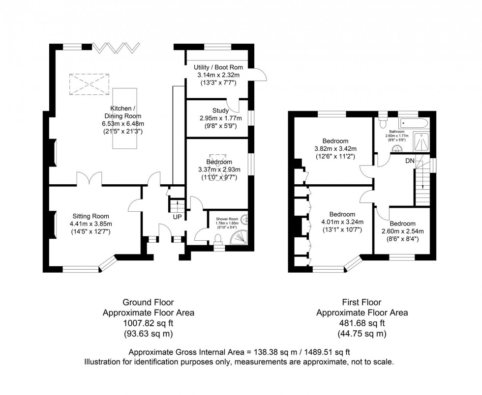 Floorplan for Cross Way, Lewes, BN7