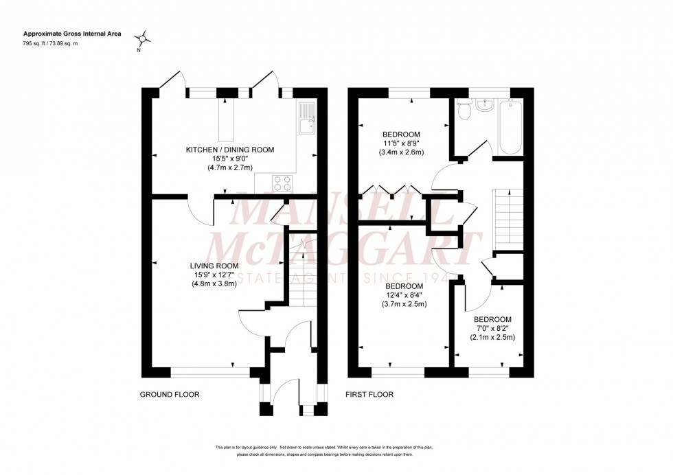 Floorplan for Charlwood Gardens, Burgess Hill, RH15