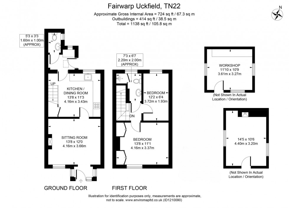 Floorplan for Fairwarp, Uckfield, TN22