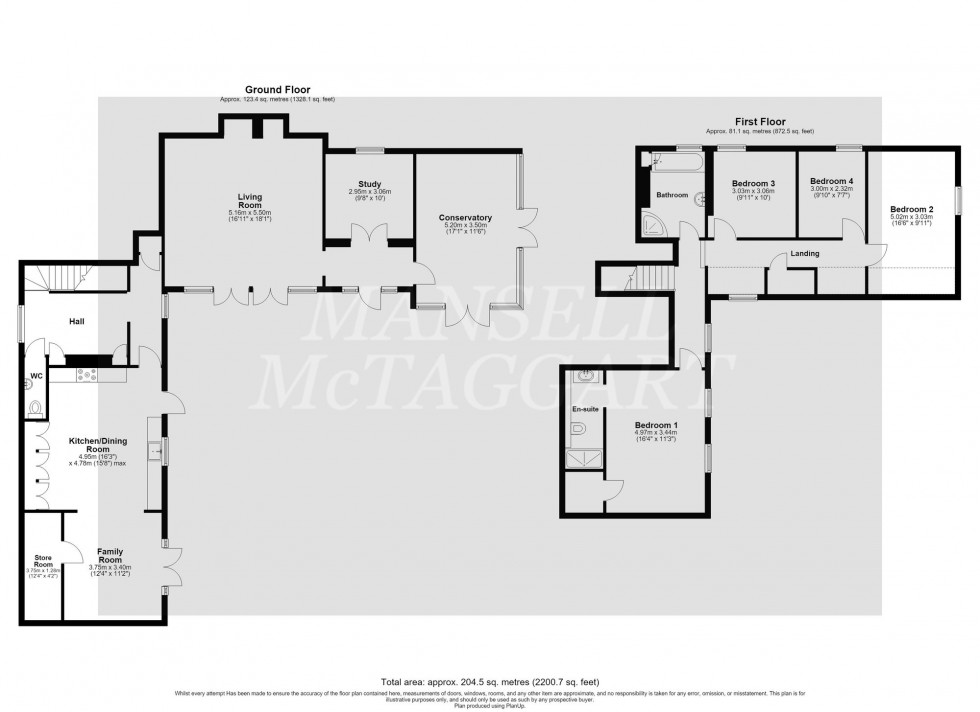 Floorplan for Park Road, Forest Row, RH18
