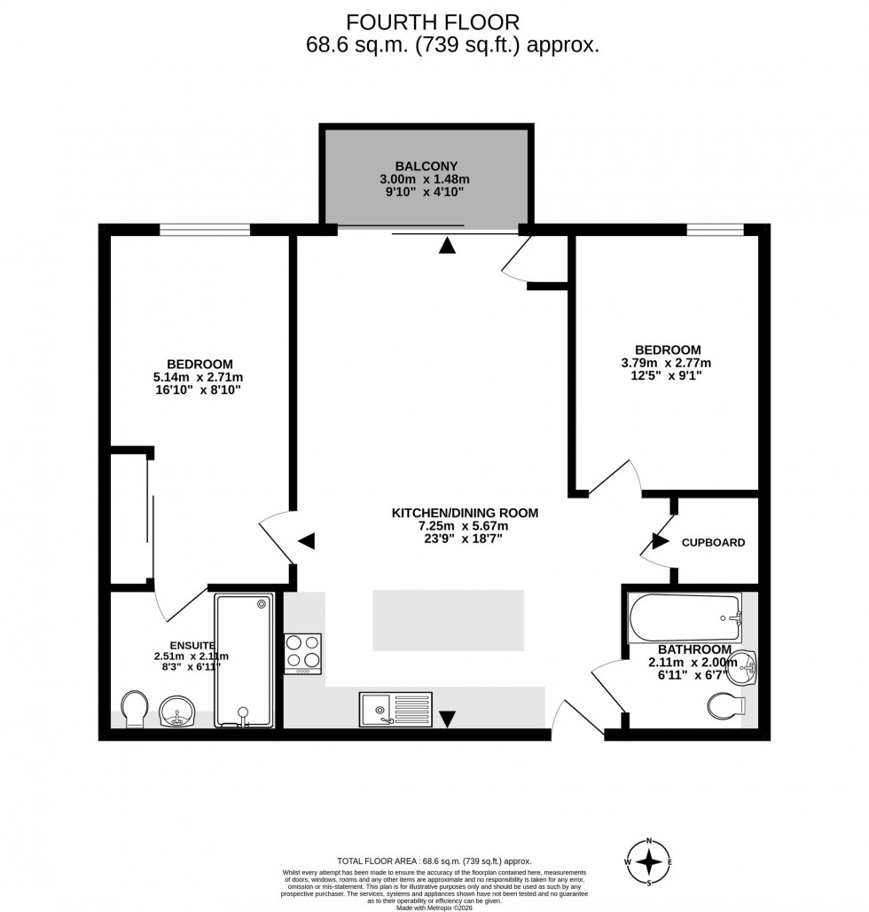 Floorplan for Queens Road, Elizabeth Place, RH19