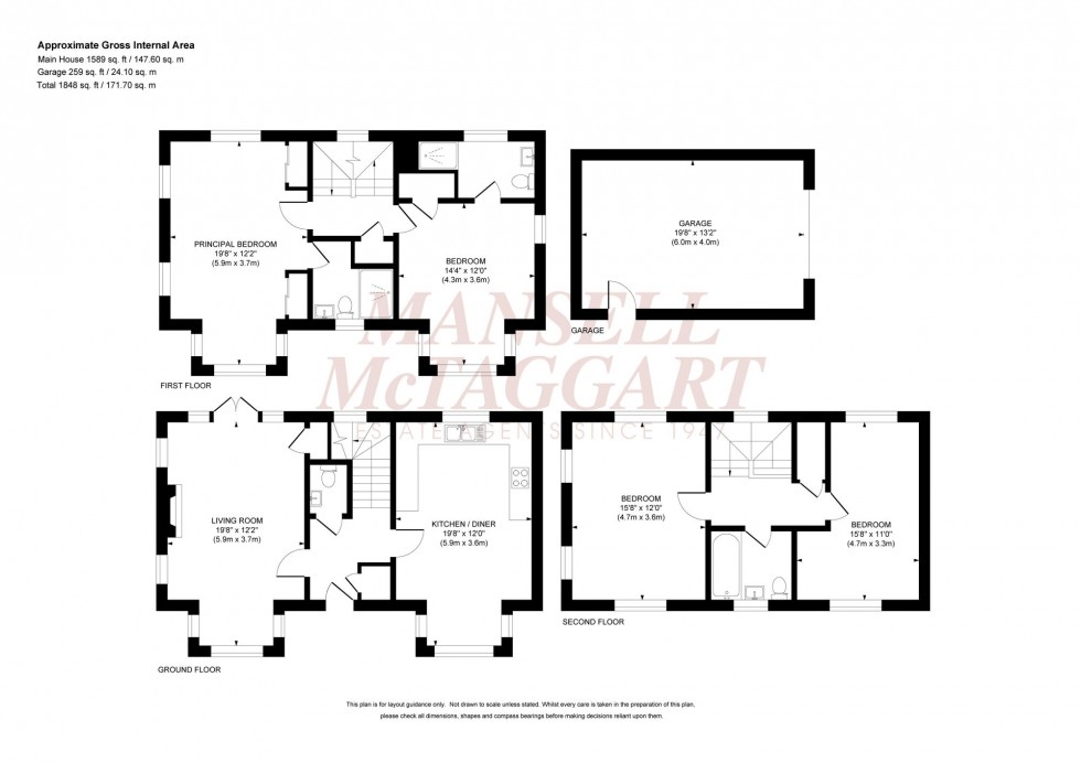 Floorplan for Bonnet Lane, Burgess Hill, RH15