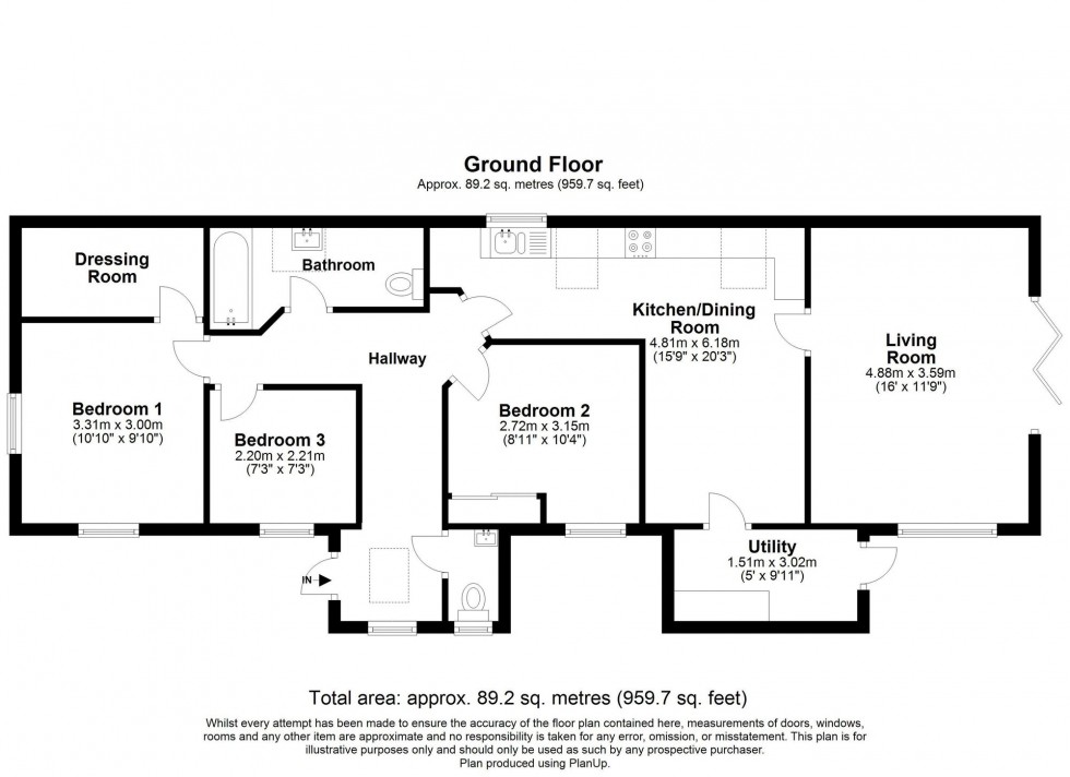 Floorplan for The Hollow, West Hoathly, RH19