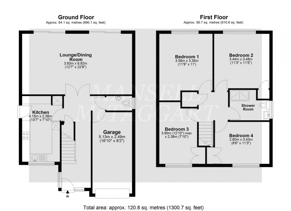 Floorplan for Keble Close, Crawley, RH10