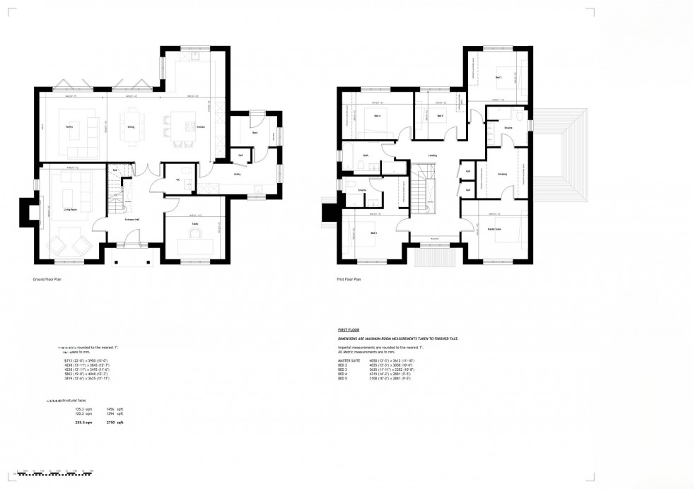 Floorplan for Deerhurst Place, East Sussex, TN22