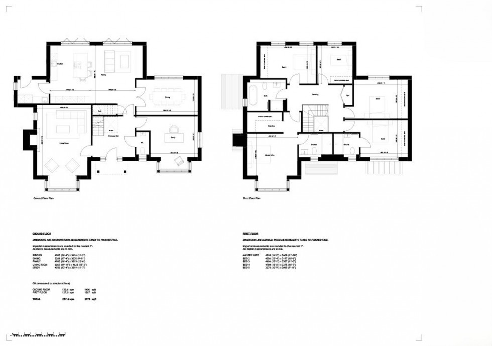 Floorplan for Deerhurst Place, East Sussex, TN22