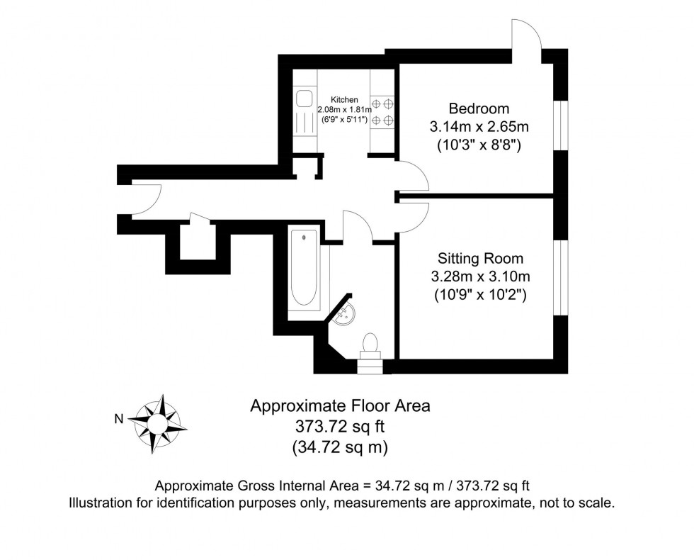 Floorplan for High Street, Lewes, BN7