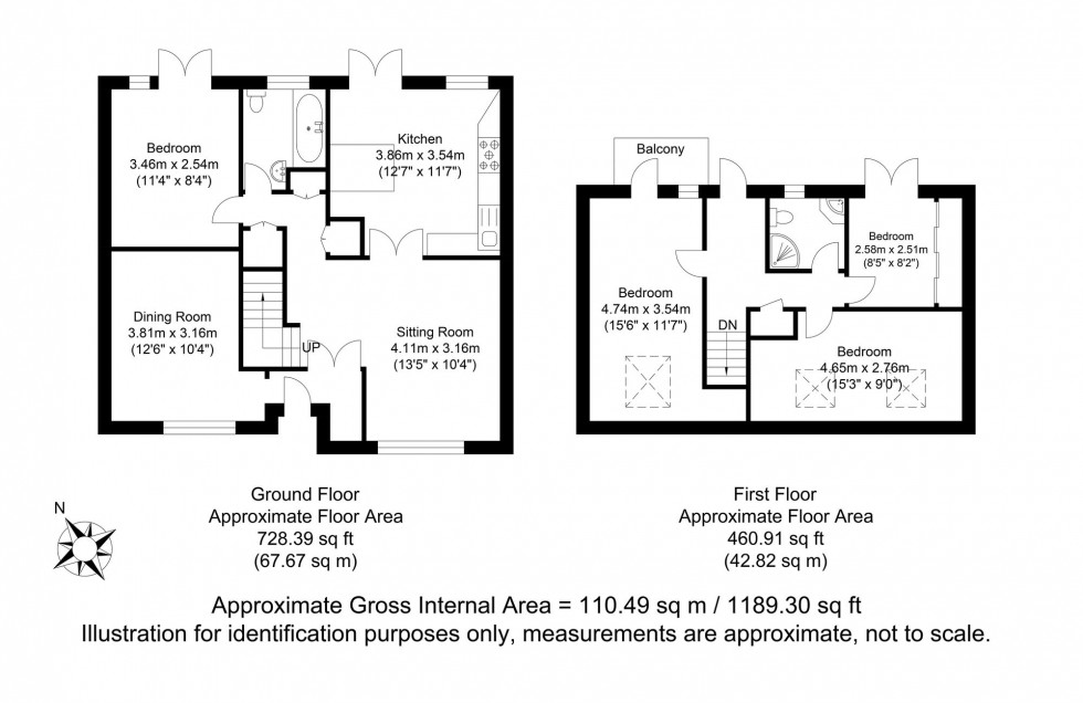 Floorplan for Martens Field, Rodmell, BN7