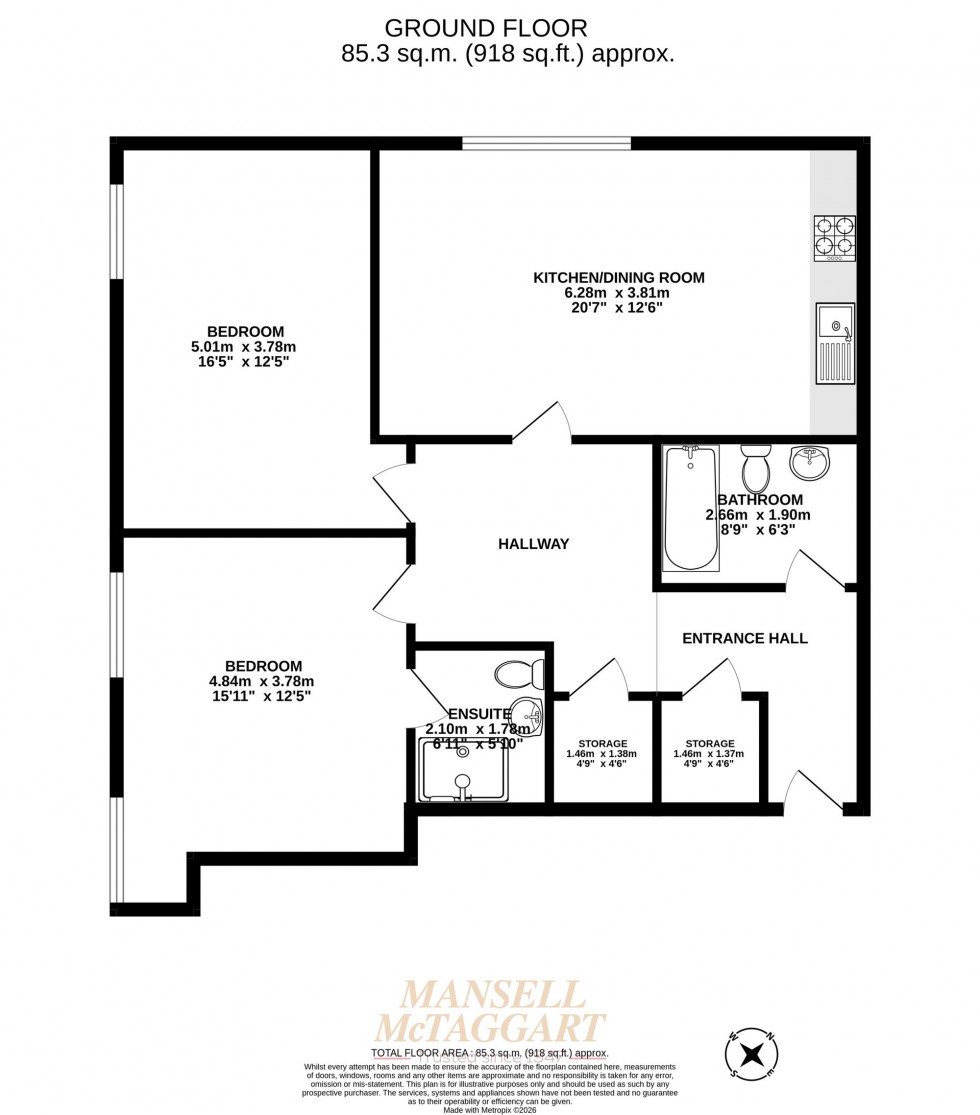 Floorplan for Victoria Road, Horley, RH6