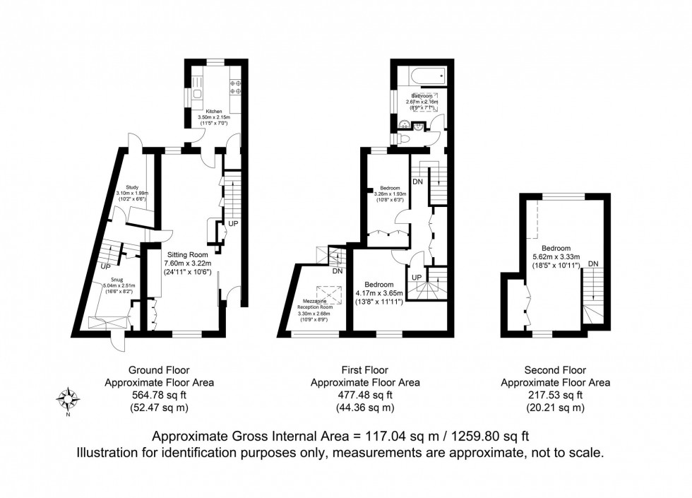 Floorplan for De Montfort Road, Lewes, BN7