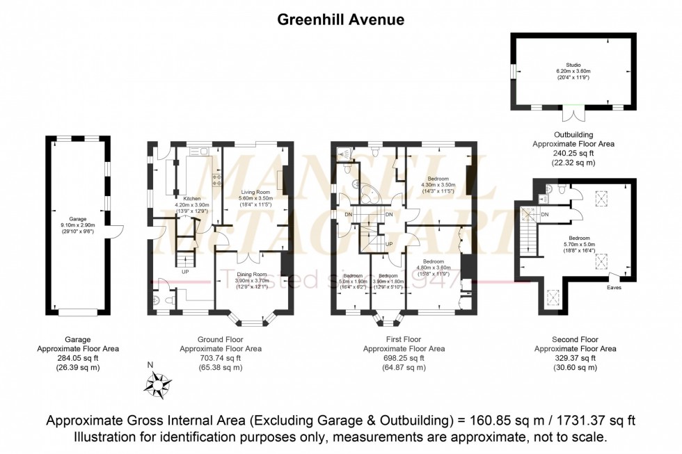 Floorplan for Greenhill Avenue, Caterham, CR3