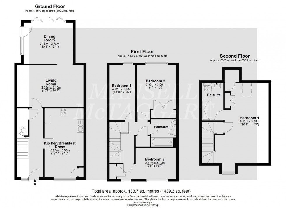 Floorplan for Donald Gardens, Hookwood, RH6