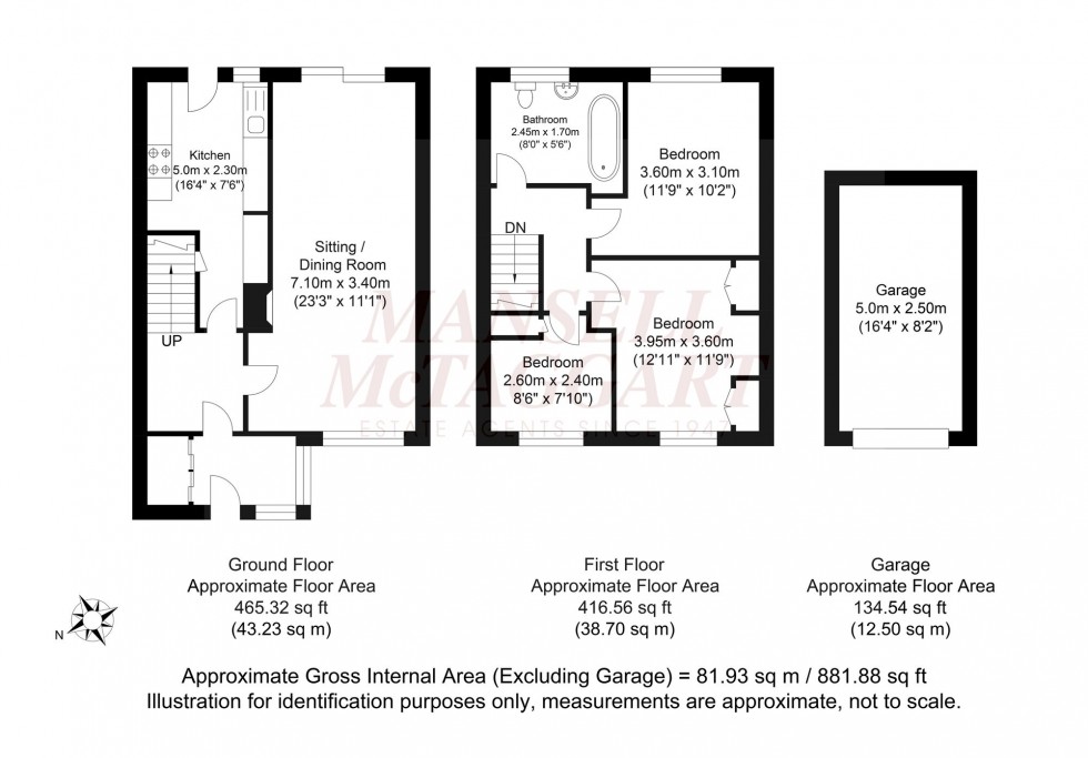 Floorplan for Corsletts Avenue, Broadbridge Heath, RH12