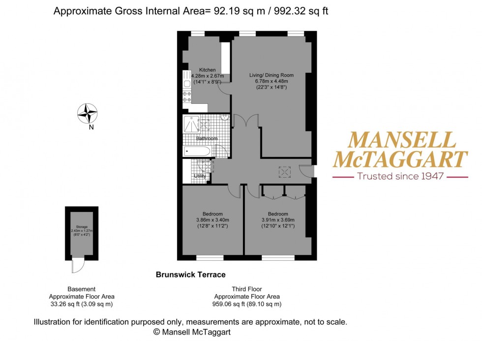 Floorplan for Brunswick Terrace, Hove, BN3