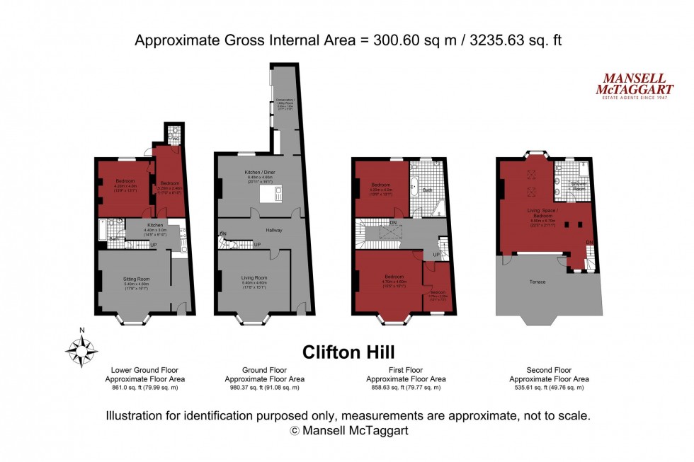 Floorplan for Clifton Hill, Brighton, BN1