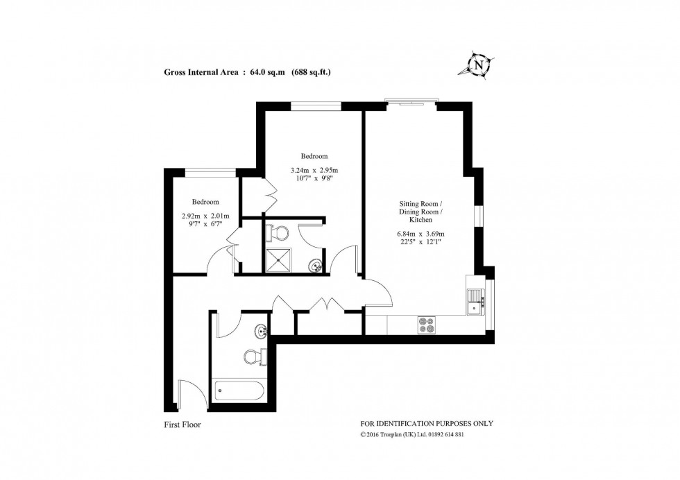 Floorplan for The Green View, Old Brighton Road North, RH11