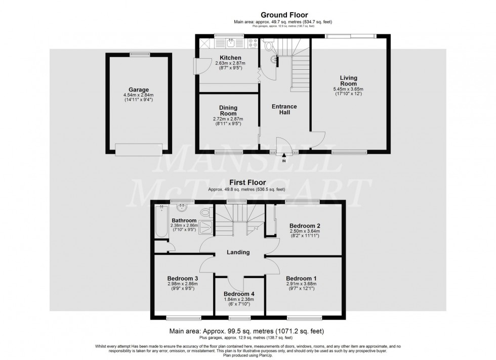 Floorplan for Sandy Lane, East Grinstead, RH19
