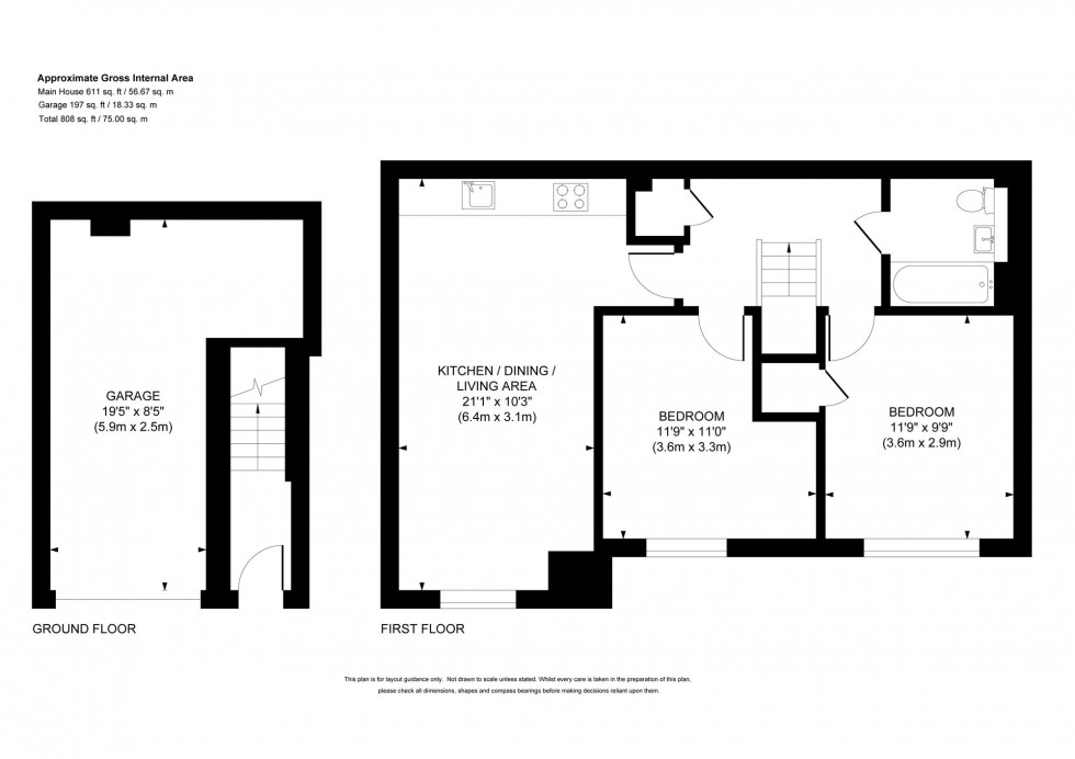 Floorplan for Funnell Drive, Haywards Heath, RH17