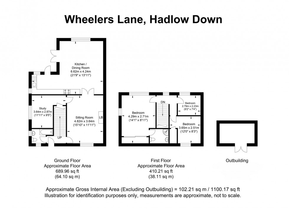 Floorplan for 2 Wheelers Lane, Hadlow Down, TN22