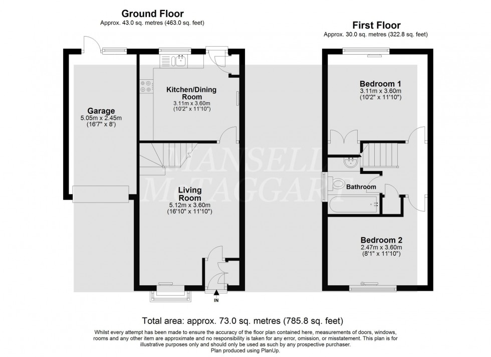 Floorplan for Hollingbourne Crescent, Crawley, RH11