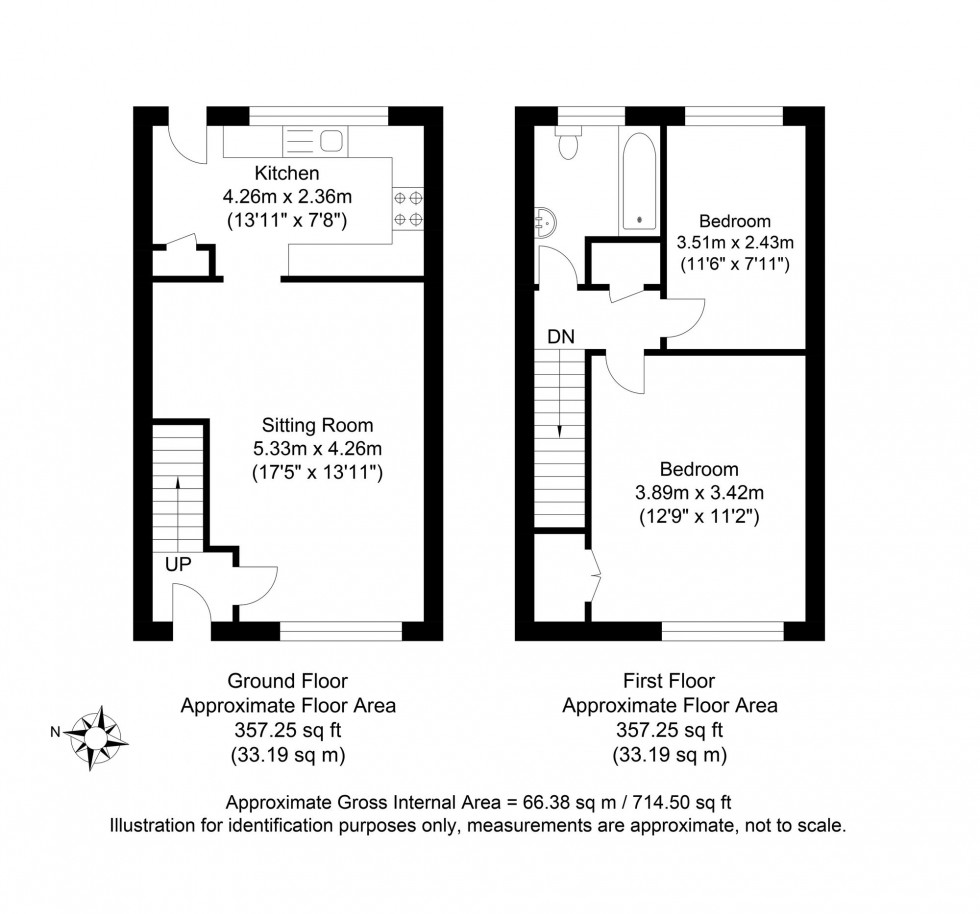 Floorplan for Buckhurst Close, Lewes, BN7