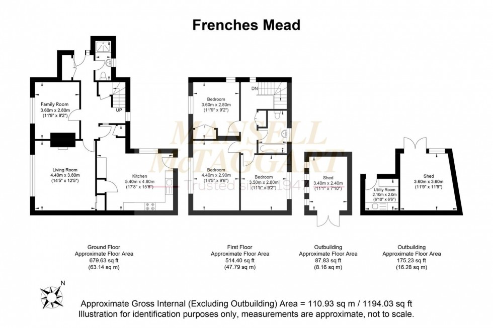 Floorplan for Frenches Mead, Billingshurst, RH14
