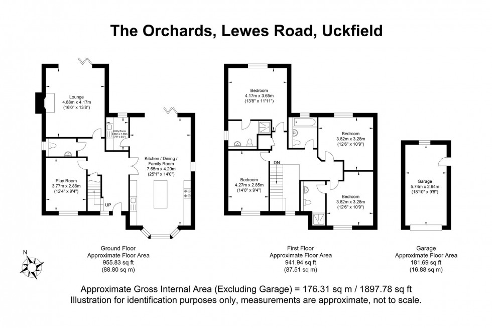 Floorplan for The Orchards, Lewes Road, TN22