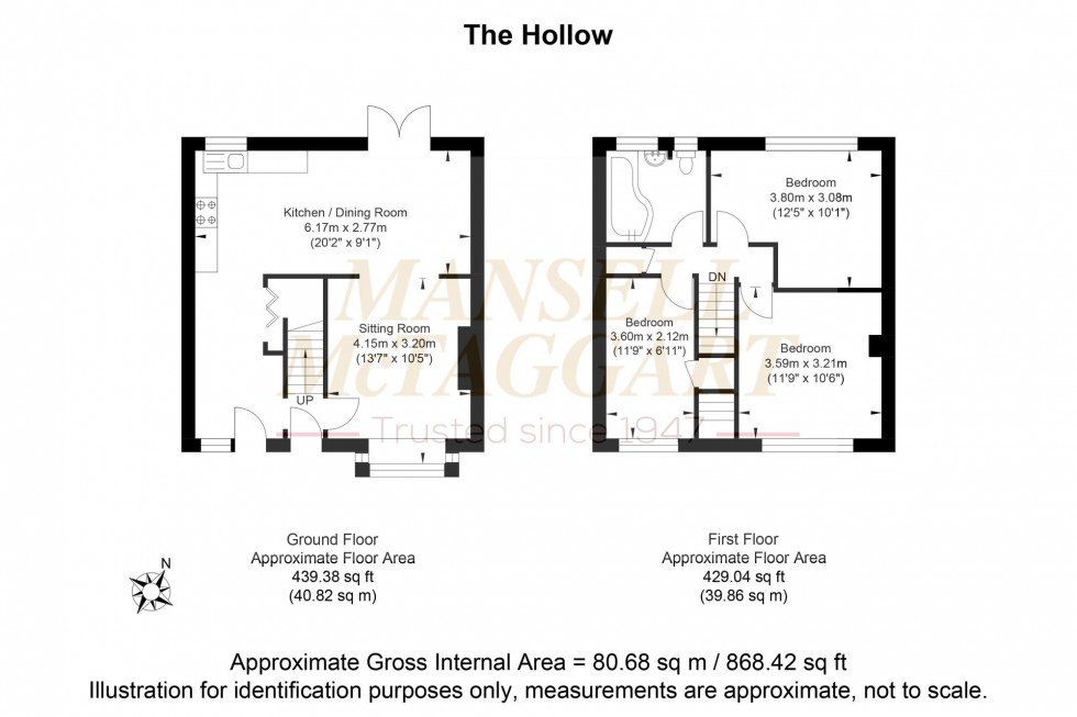 Floorplan for The Hollow, Crawley, RH11
