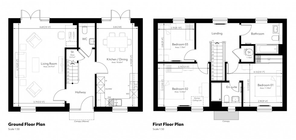 Floorplan for The Foxglove, The Meadows, TN22