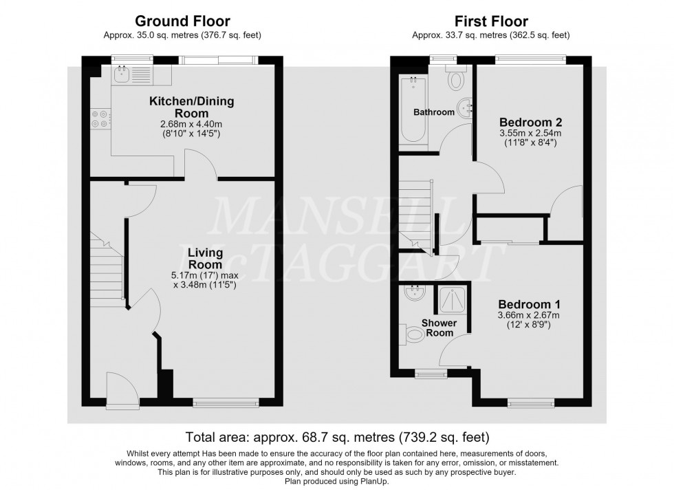 Floorplan for Hodgkin Close, Maidenbower, RH10