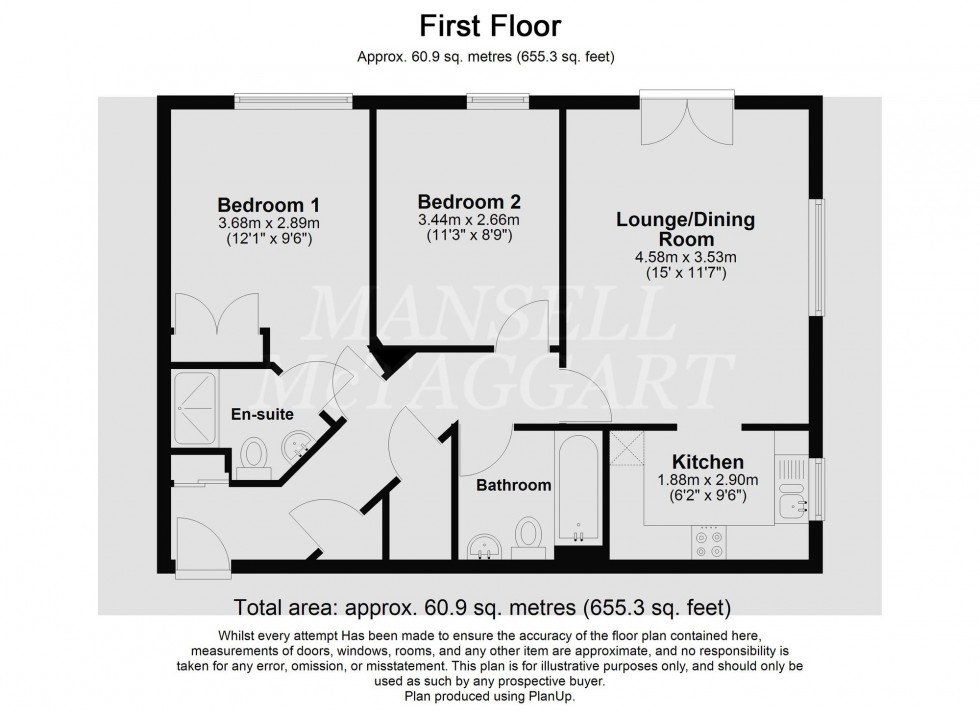 Floorplan for Albion Way, Edenbridge, TN8