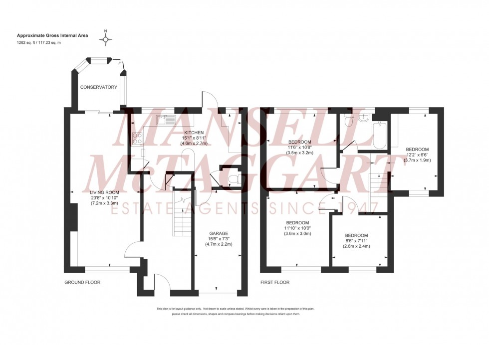 Floorplan for Stirling Court Road, Burgess Hill, RH15