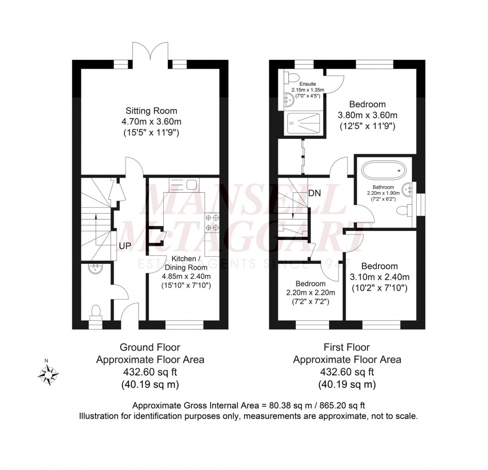 Floorplan for Snowdrop Way, Horsham, RH12
