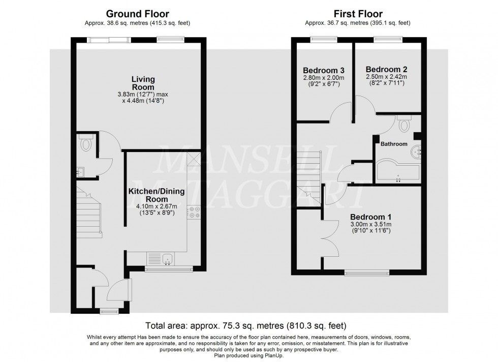 Floorplan for Lancaster Close, Crawley, RH10